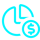 Chart pie simple circle dollar light